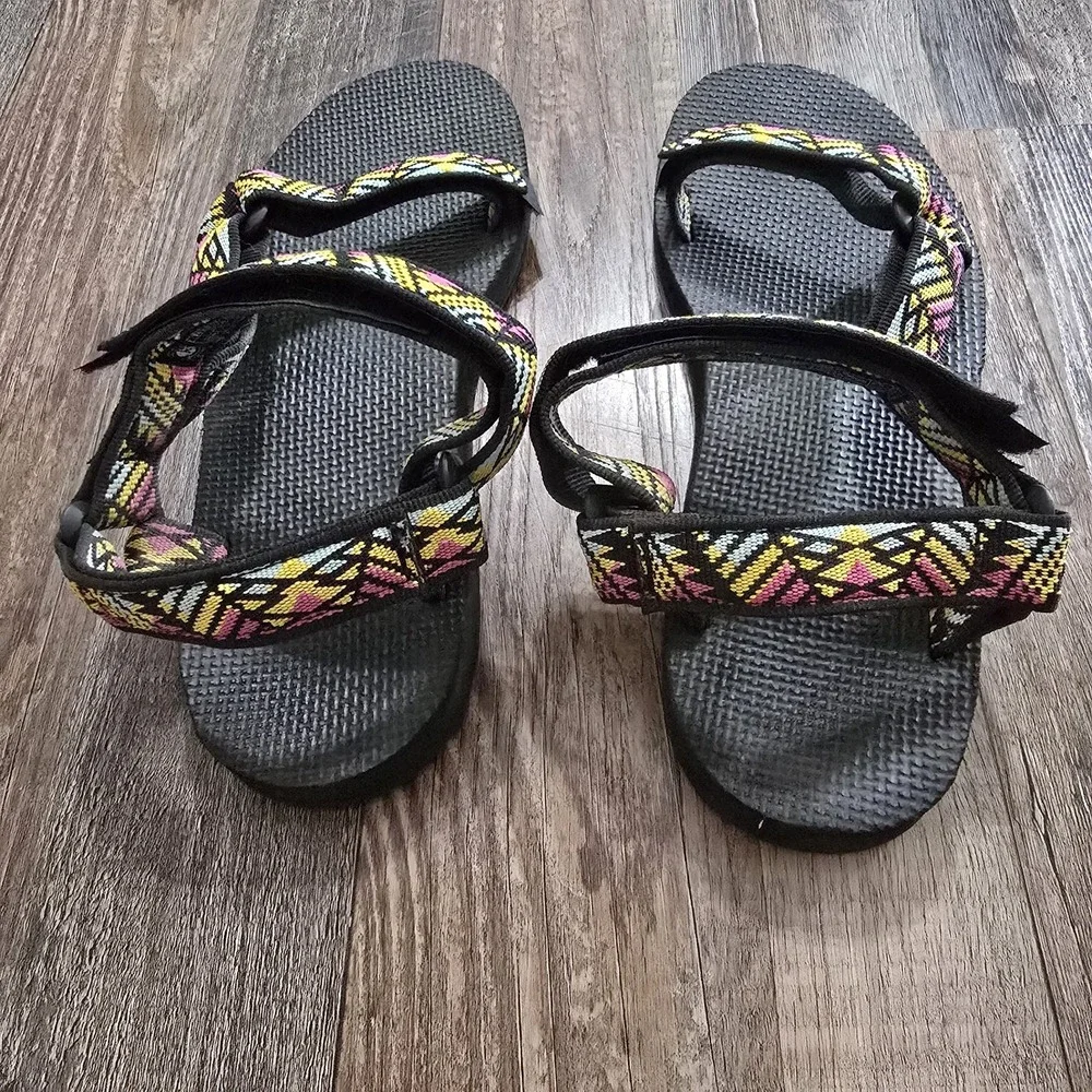 Teva Women's Size 9  Original Universal Sport Multicolor Sandals Boho Gorpcore